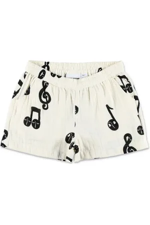Mini Rodini Musical note-print shorts