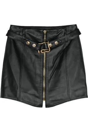 Roberto Cavalli Leather mini skirt