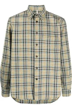 Sunflower Ace plaid-pattern shirt