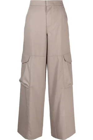 GCDS Wide-leg cargo trousers