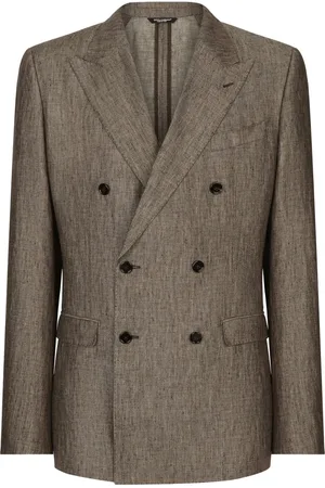 Dolce & Gabbana Double-breasted linen blazer