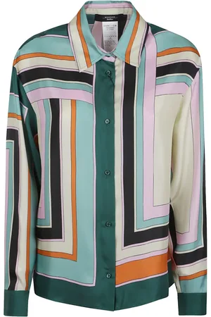 Max Mara Geometric-print button-up shirt
