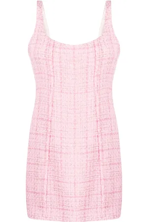 GCDS Backless tweed minidress