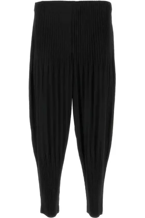Issey Miyake Pliss??-effect trousers
