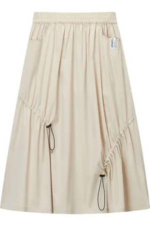 Musium Div. Gathered-detail midi skirt