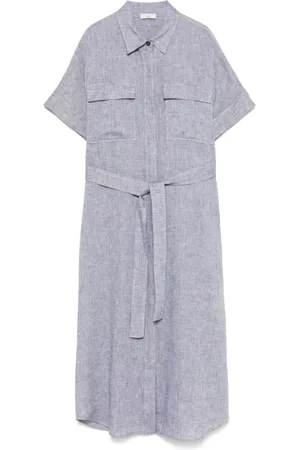 PESERICO SIGN Linen midi dress