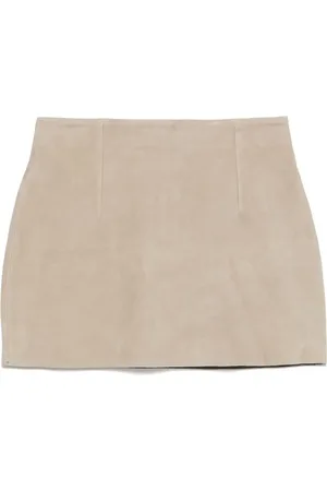 REMAIN Suede mini skirt