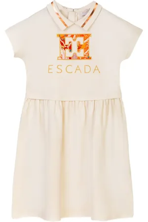 Escada Embroidered-logo dress