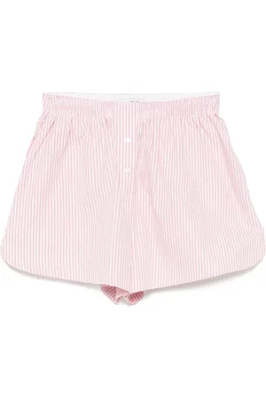 Lacoste Striped poplin shorts
