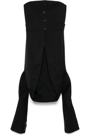 Moschino Panelled strapless top