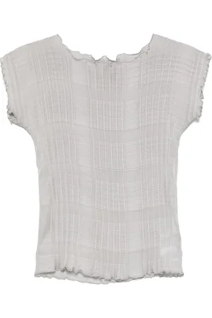REMAIN Pleated chiffon top