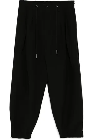 SONGZIO Drawstring drop-crotch trousers