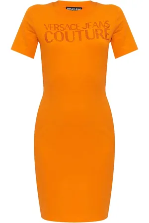 VERSACE Shimmer appliqu?? dress