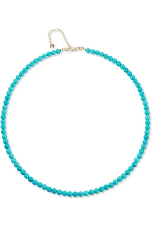 Mateo 14kt yellow turquoise beaded necklace