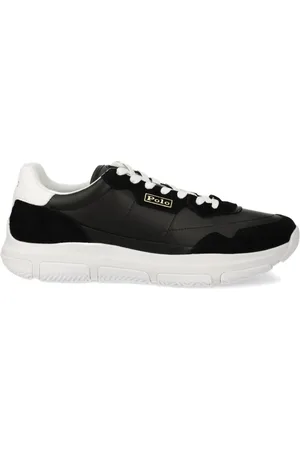Ralph Lauren Leather-panelled sneakers