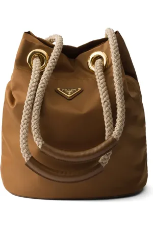 Prada Triangle-logo bucket bag