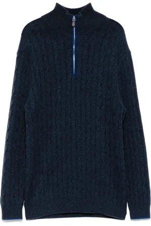 N.PEAL Cable-knit cashmere sweater