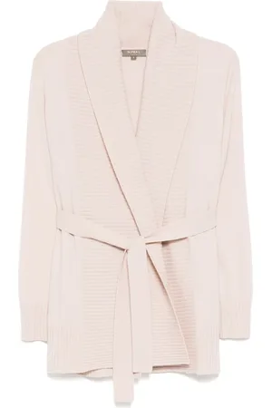 N.PEAL Rib placket cardigan