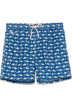 MC2 SAINT BARTH X Panda Panda Vojage-print swim shorts