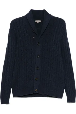 N.PEAL Garrick Shawl Cable cardigan