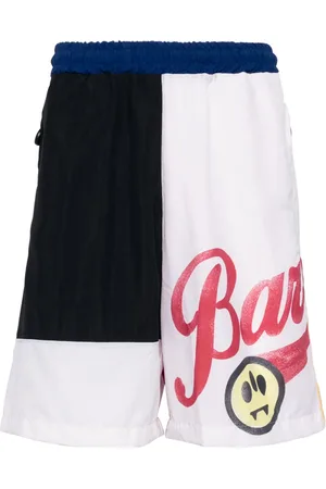 BARROW Panelled colour-block track shorts