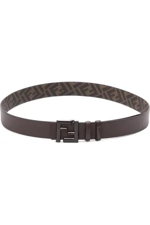 Fendi Monogram-print reversible belt