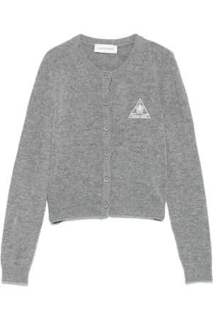 Marine Serre Logo-embroidered cardigan