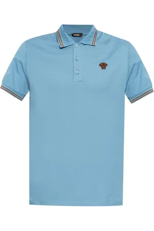VERSACE Medusa-embroidered polo shirt