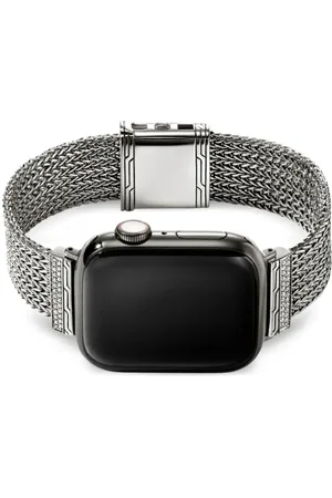 John Hardy Sterling diamond smartwatch strap 18mm