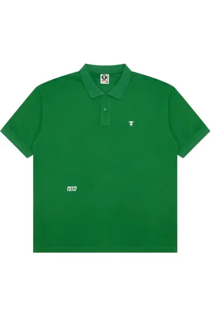 A Bathing Ape Logo-embroidered polo shirt