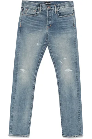 Tom Ford Logo-patch straight-leg jeans