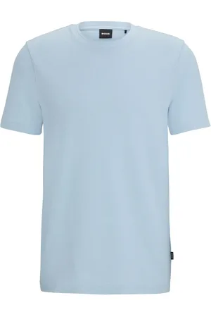 HUGO BOSS Logo-tag bubble-jacquard cotton T-shirt