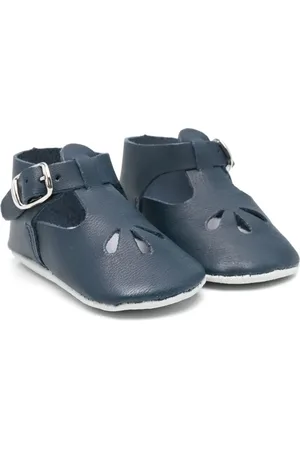 Tartine Et Chocolat Openwork leather pre-walkers