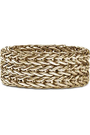 John Hardy 14kt yellow Rata Chain ring