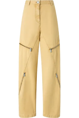 Pinko Wide-leg cotton trousers