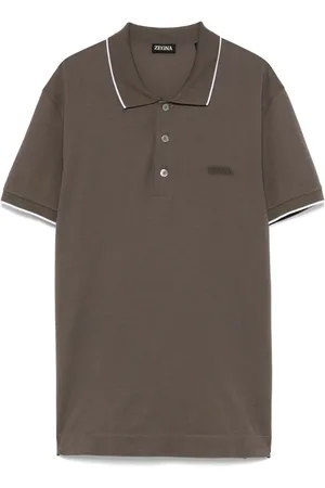Ermenegildo Zegna Logo-embroidered polo shirt