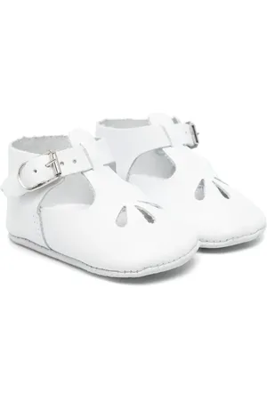 Tartine Et Chocolat Openwork leather pre-walkers