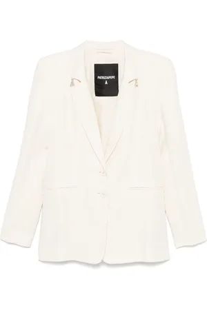 Patrizia Pepe Logo-plaque detailed blazer