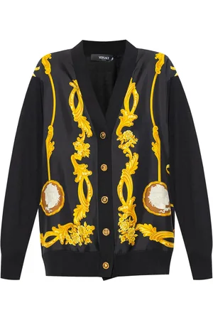 VERSACE Wool-silk cardigan