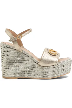 VALENTINO GARAVANI 120mm VLogo Signature wedge sandals