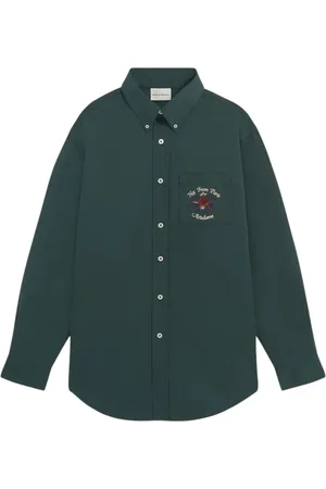 Drôle de Monsieur La Chemise Slogan Fleurs shirt