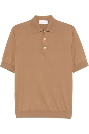 LARDINI Fine-knit polo shirt
