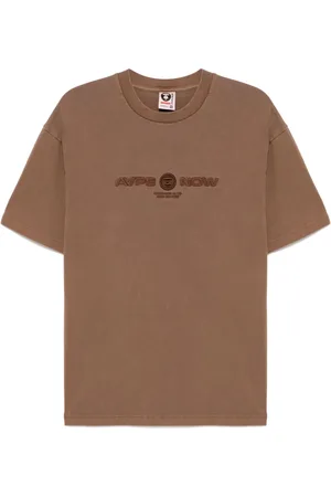 A Bathing Ape Logo embroidered T-shirt