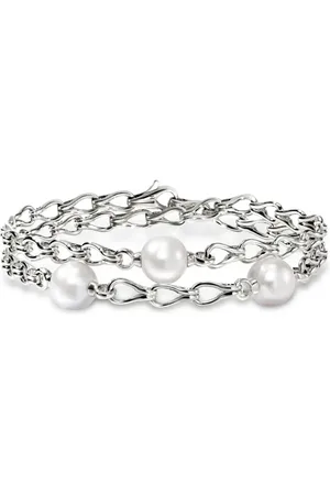 John Hardy Sterling Surf Wrap pearl bracelet