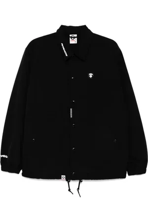 A Bathing Ape Moonface logo coach jacket