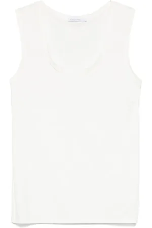 Patrizia Pepe Rubberised-logo tank top