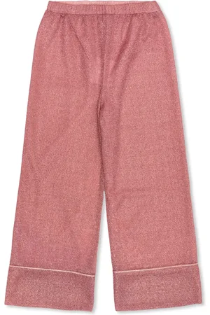 Oseree Lurex-detail trousers
