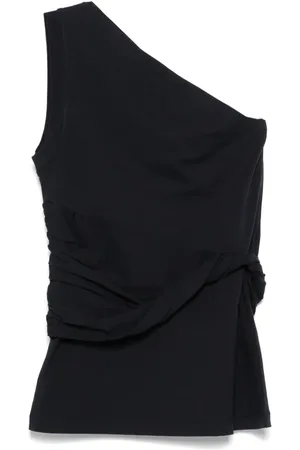 Patou One-shoulder organic cotton top