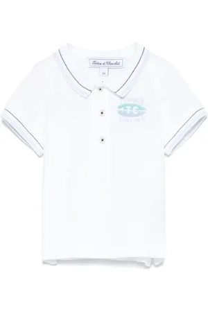 Tartine Et Chocolat Slogan-embroidered polo shirt