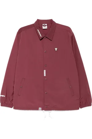 A Bathing Ape Moonface logo coach jacket
